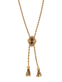 YELLOW GOLD SLIDE NECKLACE