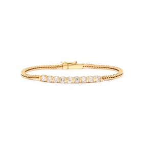 YELLOW GOLD AND DIAMOND BRACELET