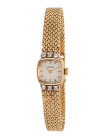 CONCORD WATCH CO., YELLOW GOLD AND DIAMOND WATCH