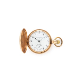 ELGIN, YELLOW GOLD POCKET WATCH