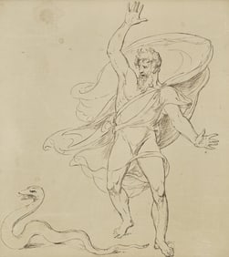 Benjamin West (American, 1738-1820) Adam and the Serpent