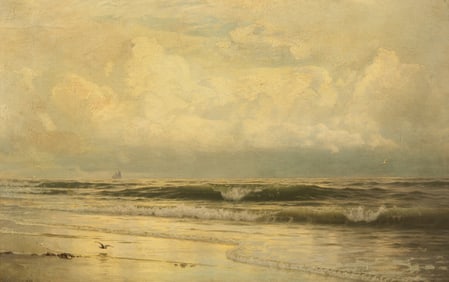 William Trost Richards (American, 1833-1905) Sunrise and Surf, 1888