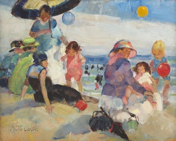 Martha Walter (American, 1875-1976) Beach Balloons (A Day at the Beach), c. 1920