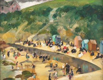 Martha Walter (American, 1875-1976) Bathers (at a Tidal Pool)