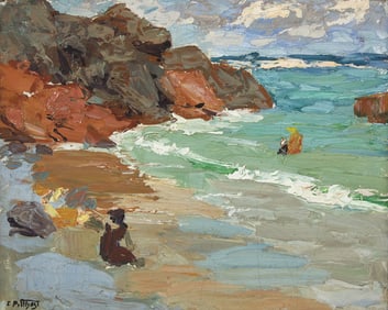 Edward Henry Potthast (American, 1857-1927) The Cove