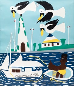 Amos Ferguson (Bahamian, 1920-2009) Nassau Harbor Lighthouse, 1970