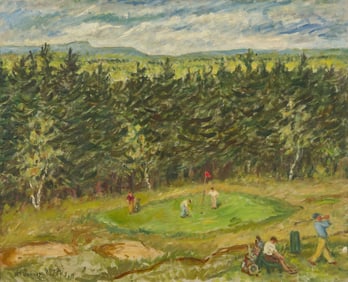 Waldo Pierce (American, 1884-1970) Penobscot Valley Country Club, 1964