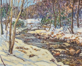 Edward Willis Redfield (American, 1869-1965) First Snow, 1928