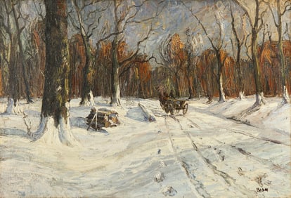 Walter Emerson Baum (American, 1884-1956) Path Through the Snow