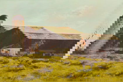 Alfred Nunamaker  (American, 1915-1988) Afternoon Grazing