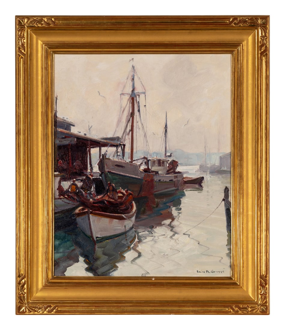Emile Albert Gruppe (American, 1896–1978) Gloucester Harbor (1 of 9)
