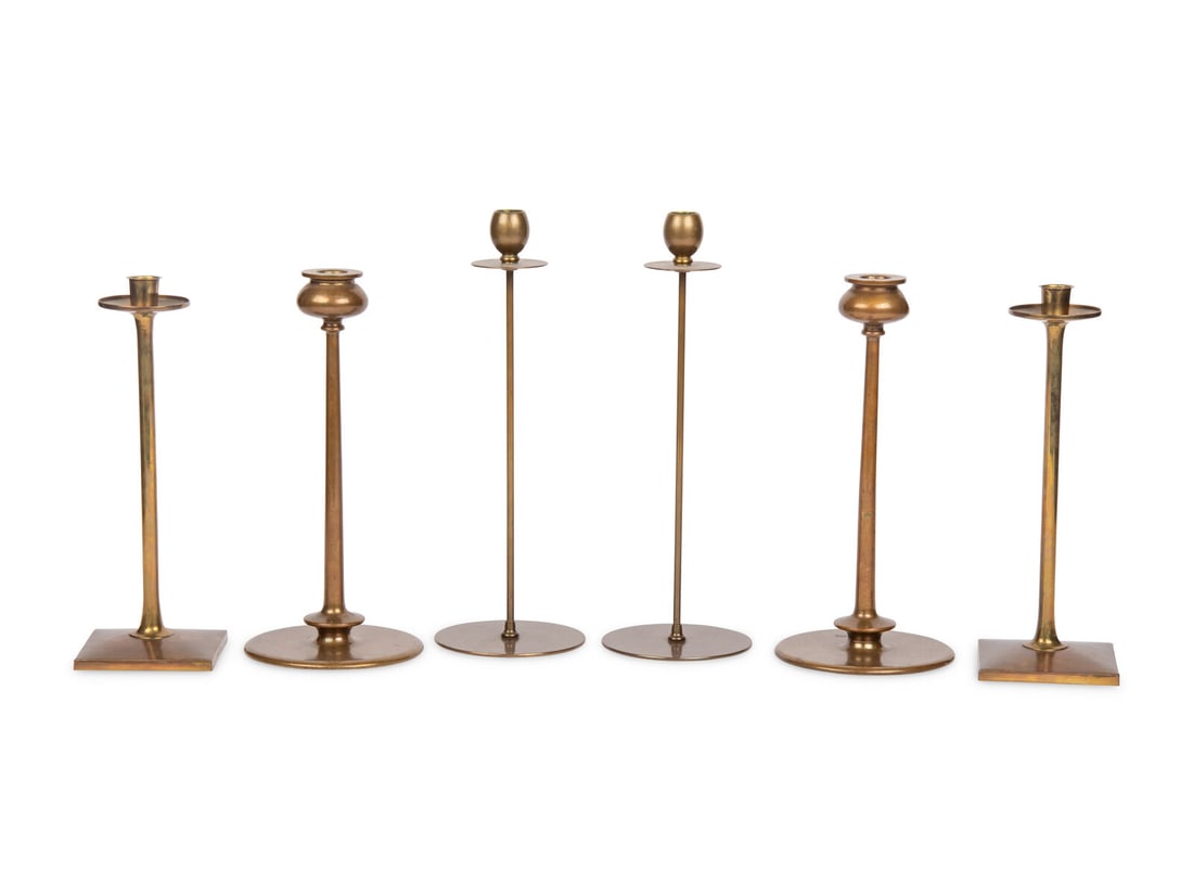 Three Pairs of Brass Candlesticks (1 of 7)