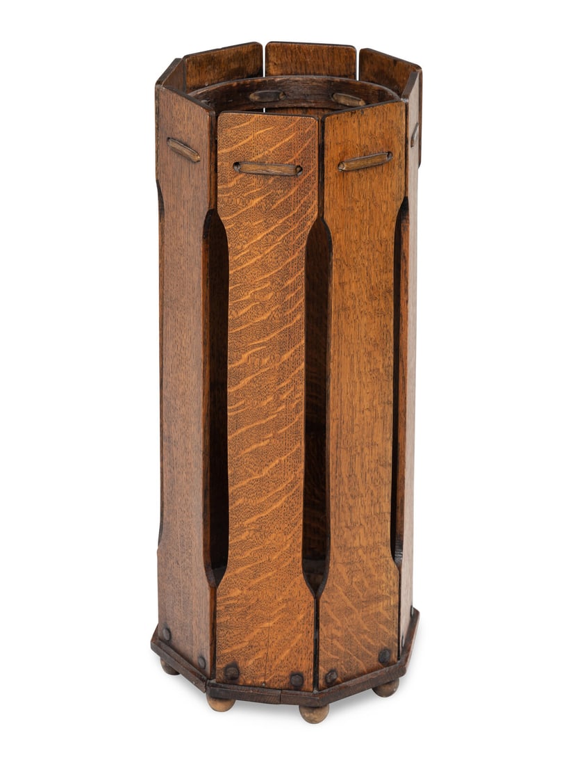 Lakeside Crafts, Sheboygan, Wisconsin, Early 20th Century, Eight-Sided Umbrella Stand (1 of 8)