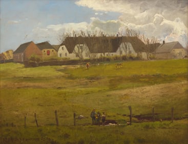Alexis Jean Fournier (American, 1865-1948) Pastoral Scene, 1898
