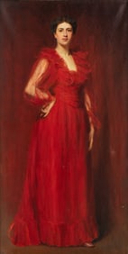 Isaac Henry Caliga (American, 1857-1934) Portrait (Alice Taft Herrick), c. 1892