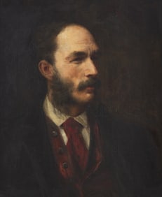 Anna Merritt  (American, 1844-1930) Portrait of Robert Sturgis in Profile, 1879