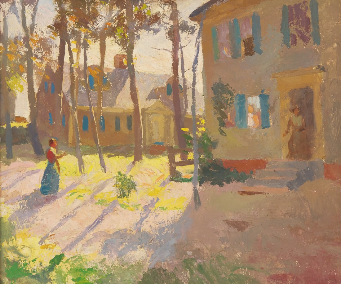 Henry Hensche (American, 1901-1992) The Visit, 1937 (1 of 3)