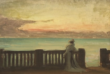 René François Xavier Prinet (French, 1861-1946) Élégante au Balcon, 1890