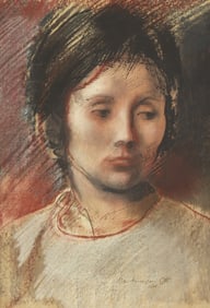 Pietro Annigoni (Italian, 1910-1988) Portrait of a Lady, 1965