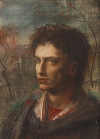 Pietro Annigoni (Italian, 1910-1988) The Poet, 1977