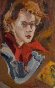 Mané-Katz (French/Ukrainian, 1894-1962) Portrait of Sally Ryan, 1935