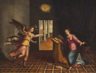 Flemish School, 17th Century, Annunciation