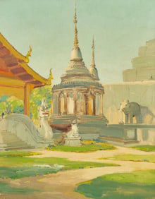 Arrah Lee Gaul (American, 1883-1980) Buddhist Shrines II
