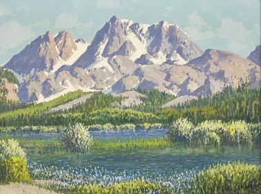 Carl Sammons (American, 1883-1968) Carson Peak, Silver Lake (High Sierra)