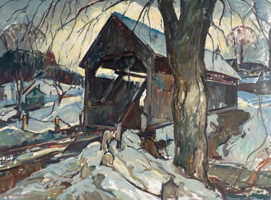 William Lester Stevens (American, 1888-1969) Covered Bridge, Conway