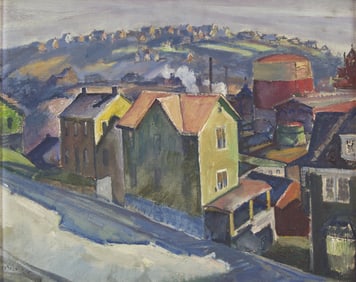 Walter Emerson Baum (American, 1884-1956) Industrial Village