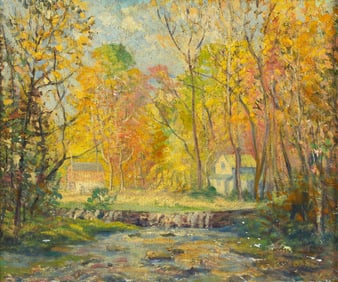 Elizabeth Fisher Washington (American, 1871-1953) House in the Woods