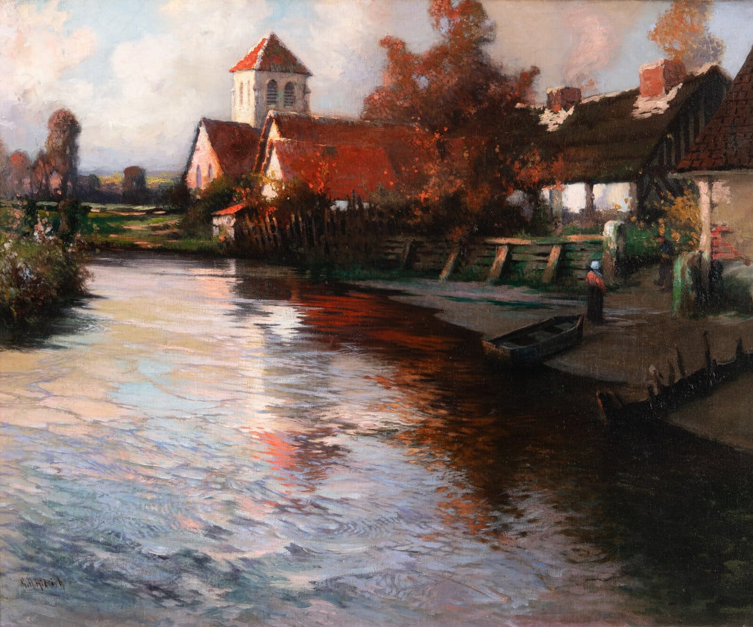 George Ames Aldrich (American, 1872-1941) Evening Light (1 of 3)