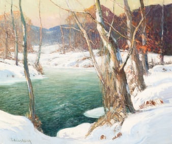George Ames Aldrich (American, 1872-1941) Winter Scene