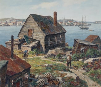 J. Jeffrey Grant (American, 1883-1960) Afternoon, Gloucester?