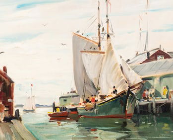 Anthony Thieme (American, 1888-1954) Old Gloucester
