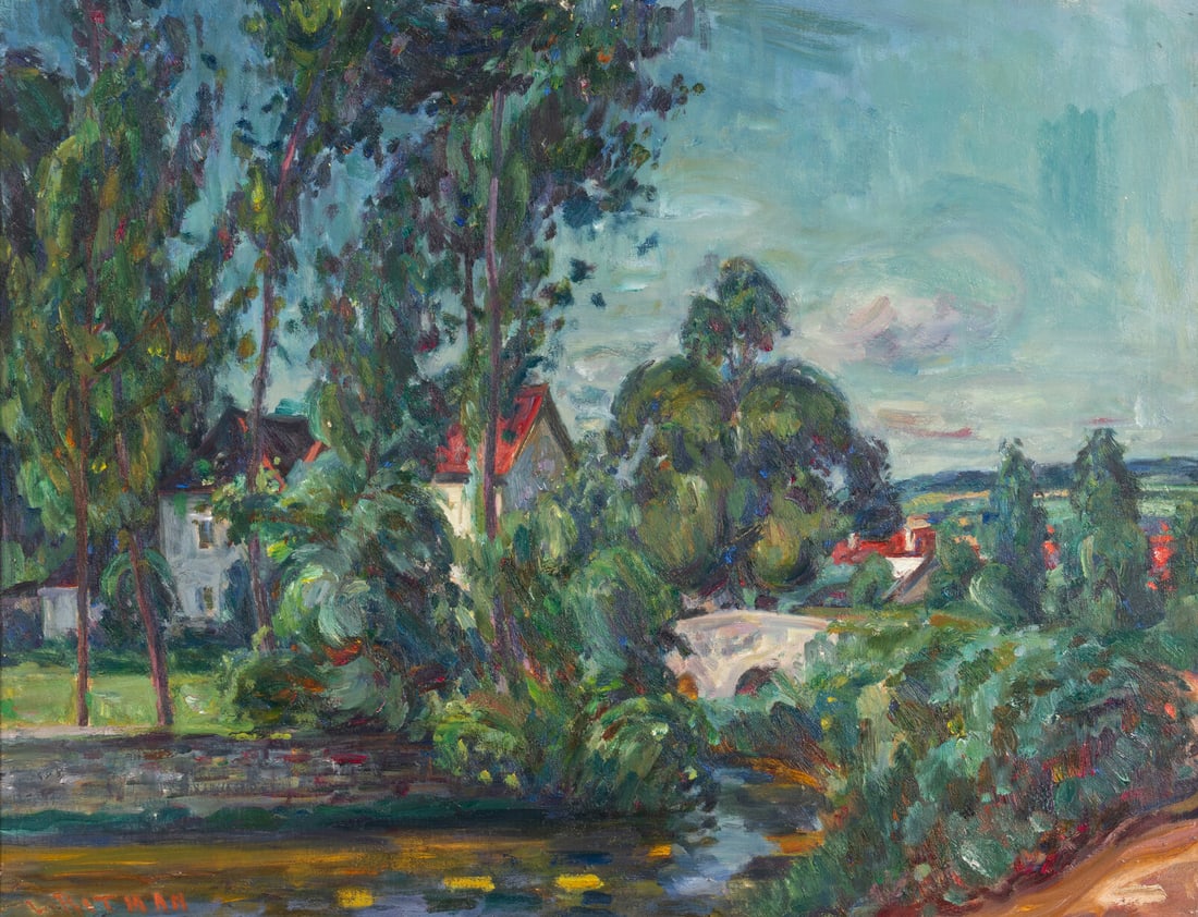 Louis Ritman (American, 1889-1963) Giverny Quietude (1 of 3)