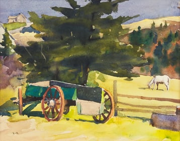 Harry Leith-Ross (American, 1886–1973) Old Farm Wagon