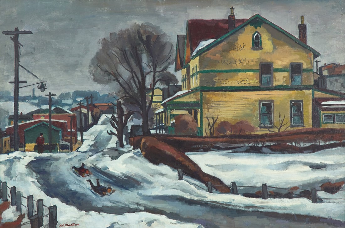 Antonio Martino (American, 1902-1988) Winter, Manayunk (1 of 3)