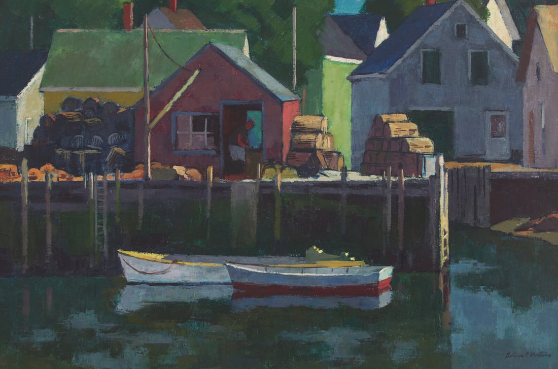 Antonio Pietro Martino (American, 1902-1989) Vinal Haven Island (1 of 3)