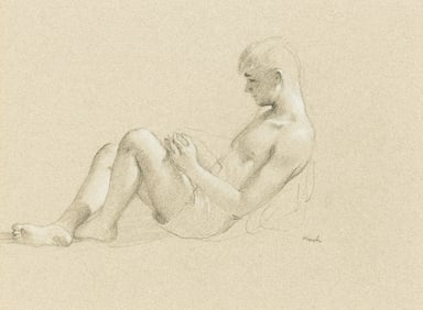 John Koch (American, 1909-1978) Study for Summer Night