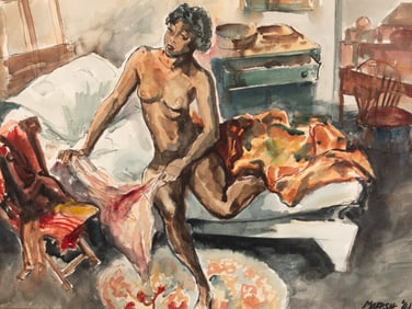 Reginald Marsh (American, 1898-1954) Awakening, 1941