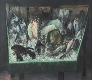 Louis B. Sloan (American, 1932-2008) Fish Stand