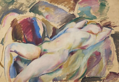 Arthur Beecher Carles (American, 1882-1952) Lounging Nude