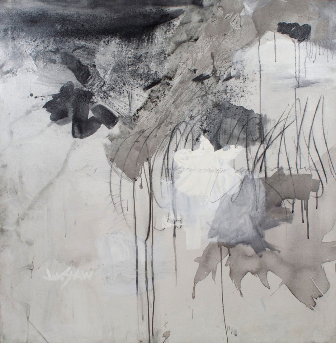 Jim Shaw, (20th century), Untitled: Jim Shaw (20th century) Untitled oil on canvas signed Jim Shaw (lower left) 48 x 48 inches.