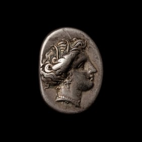 [ANCIENTS] LOCRIS. Locris Optunia (369-338 BC). Ar 1/4 Stater or hemidrachm. (2.8 g)