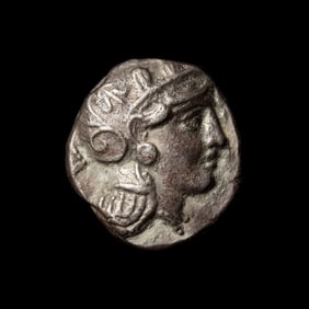 [ANCIENTS] ATTICA. Athens (c. 393-300 B.C. ). Ar Tetradrachm (17 g)