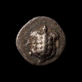 [ANCIENTS] SARONIC ISLANDS. Aegina (c. 4th Century BC). Ar Obol. (0.8 g)