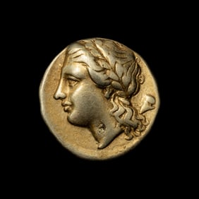 [ANCIENTS] SICILY. Syracuse. Time of Dion (c. 357-353). El 50 Litrai. (3.5 g)