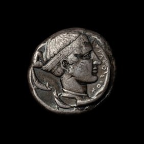 [ANCIENT] SICILY. Syracuse (c. 440 BC). Ar Tetradrachm. [17g].
