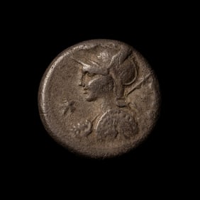 [ANCIENTS] ROMAN REPUBLIC. P. Licinius Nerva (c. 113-112 BC). Ar Denarius, (3.8g); the reverse